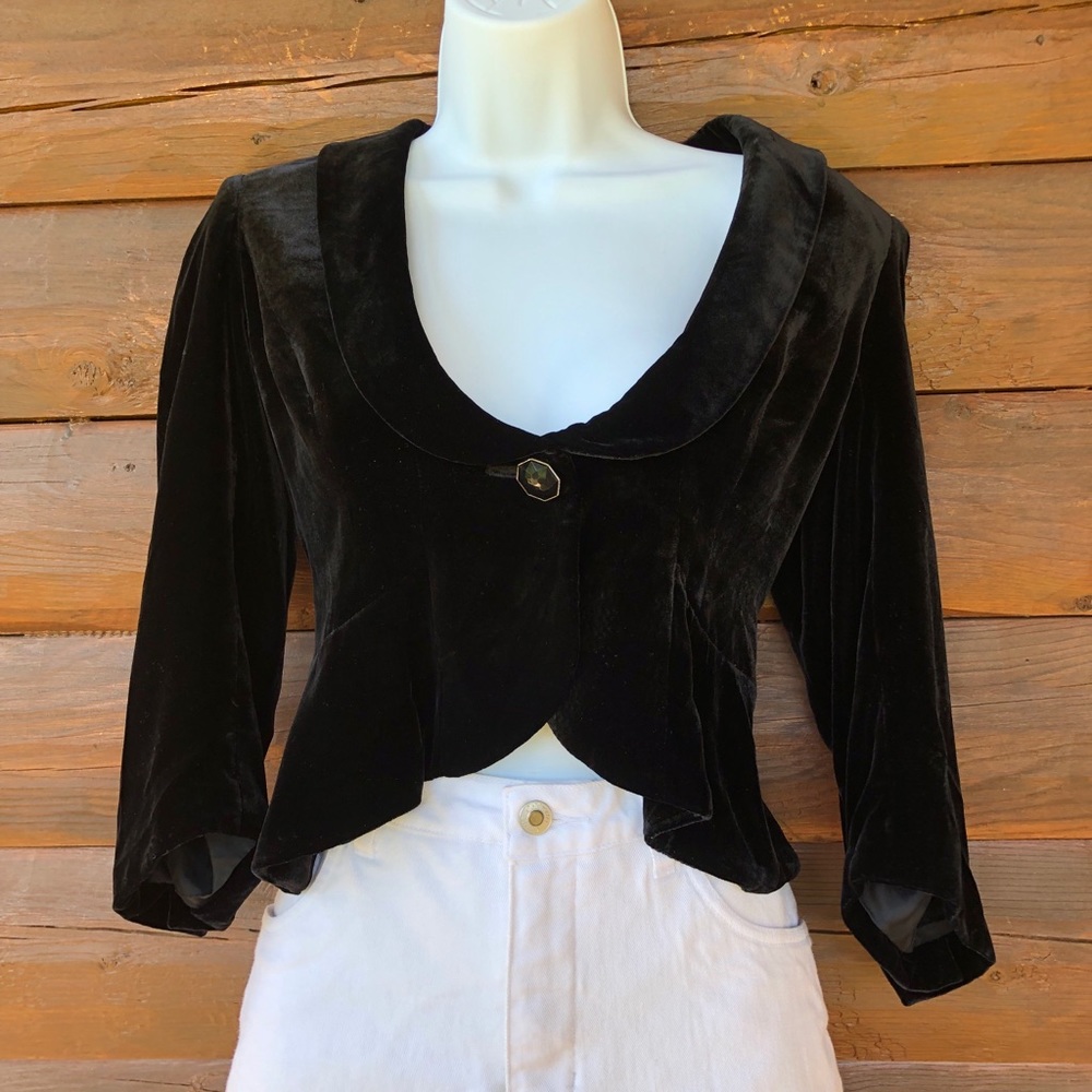 Women’s Loft velvet bolero jacket
